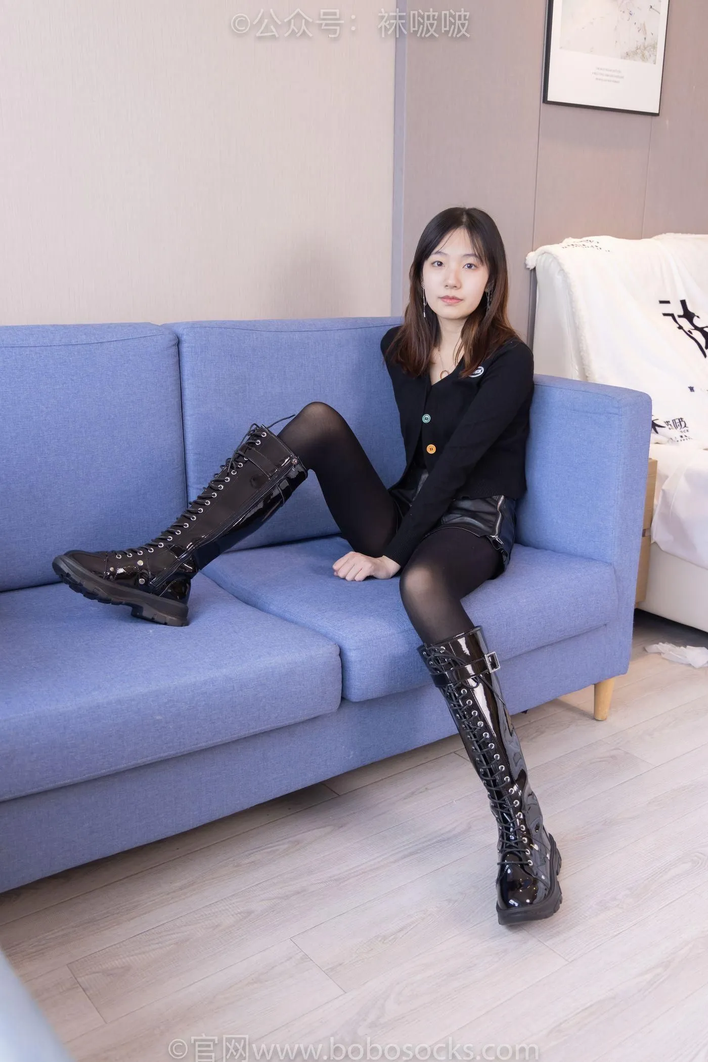 [BoBoSocks袜啵啵]NO.072 小甜豆-两双长靴、厚黑丝、厚肉丝 [144P]插图9